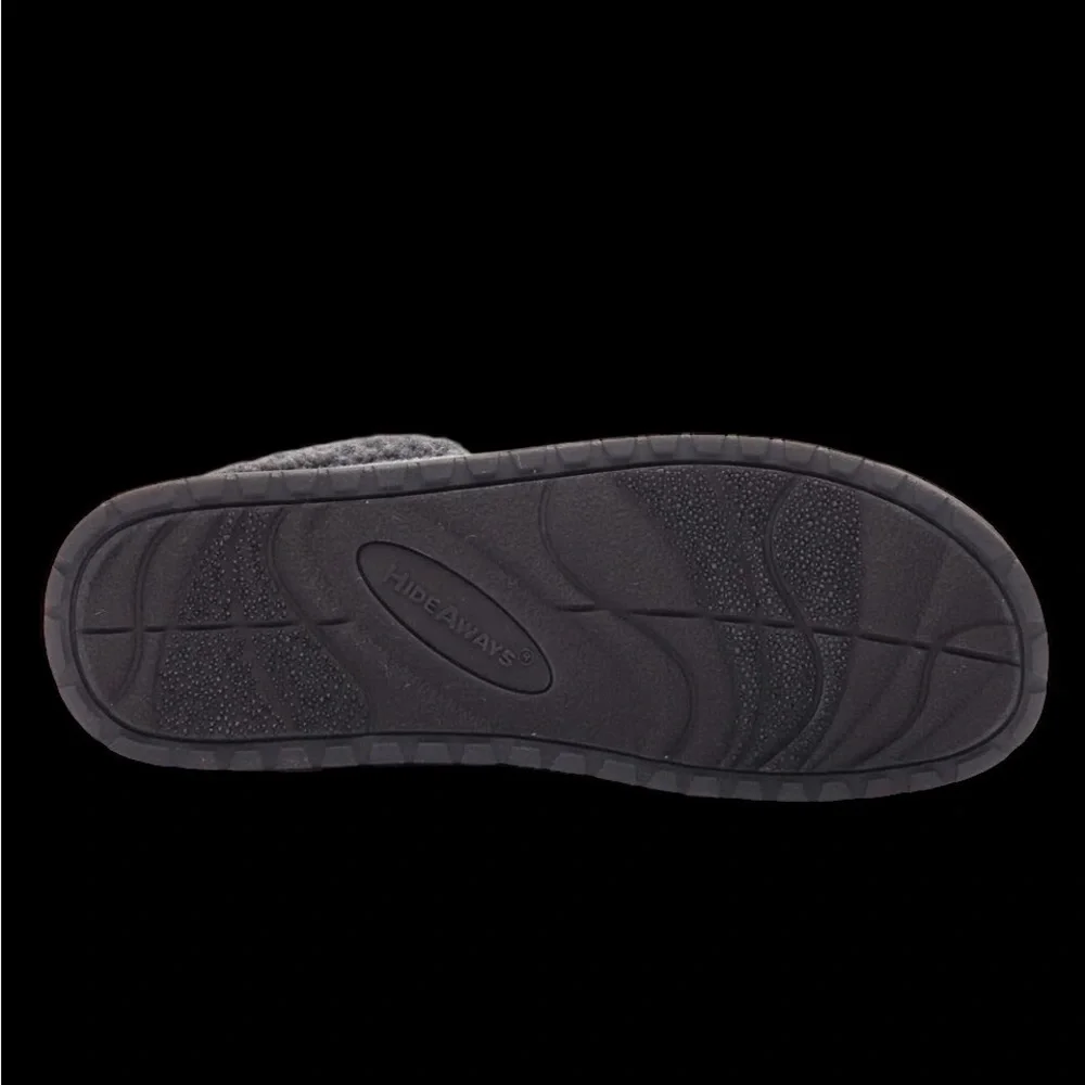New MENS Hideaways by LB Evans Mardel Cozy Charcoal Slippers SIZE 8 and 9 avail